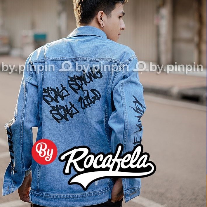 Jaket Jeans Pria Jaket Jeans Premium Grafity Old Jaket Jeans Rocafela Jaket Jeans Denim NOTHING NAME