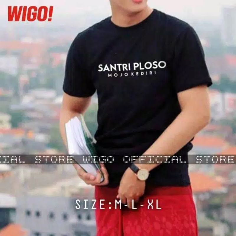 [trendy] Kaos Santri Ploso Mojo Kediri Premium Tshirt Full Cotton Combed populer unisex cotton kaos 