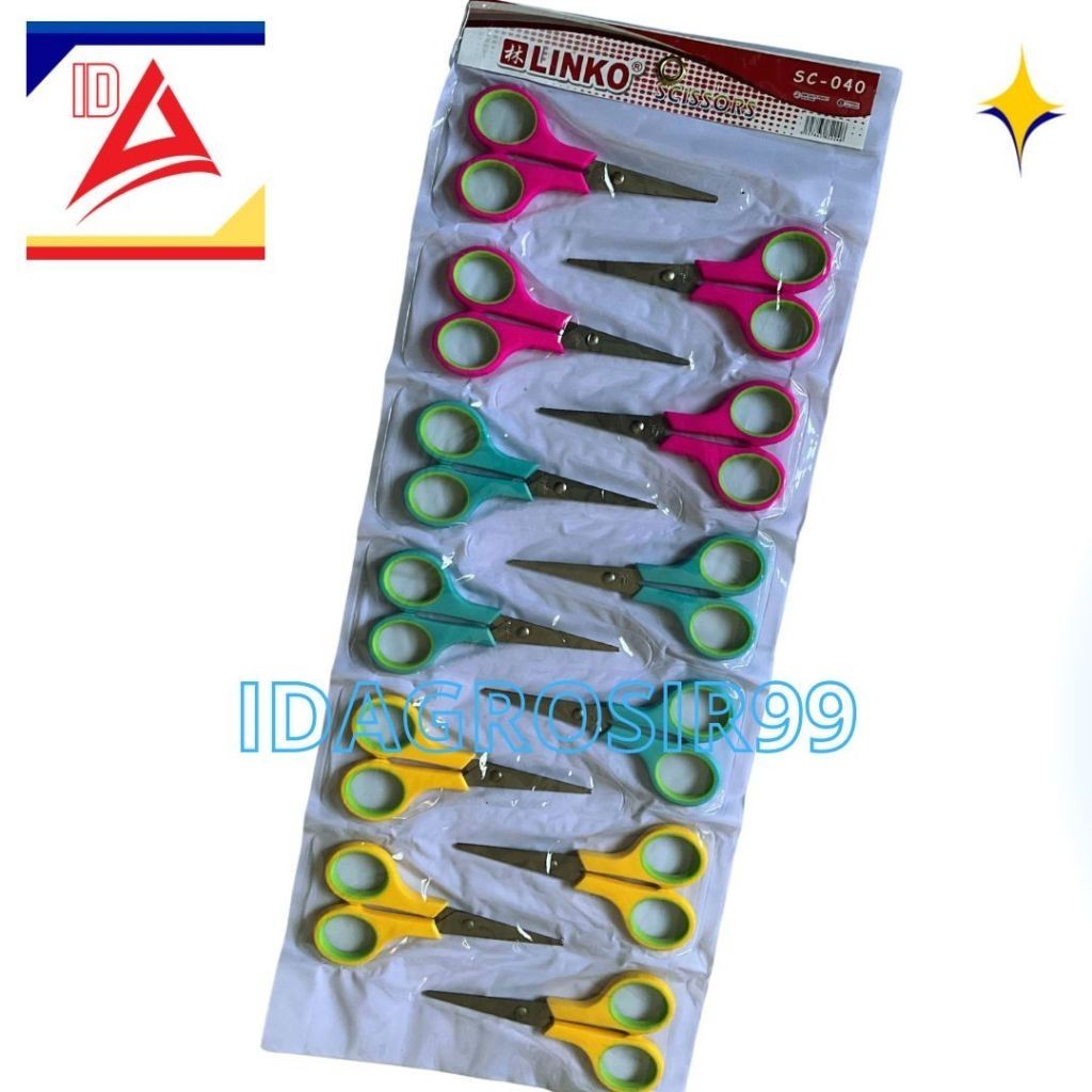 

GUNTING KECIL WARNA RENTENG LINKO SC-40 (12PCS)