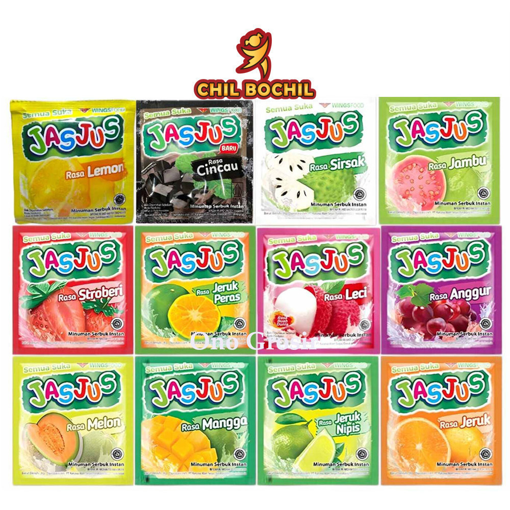 

JAS JUS RENCENG ( 7GRAM X 10 SACHET ) MINUMAN SERBUK INSTAN - ALL VARIAN - CHIL BOCHIL