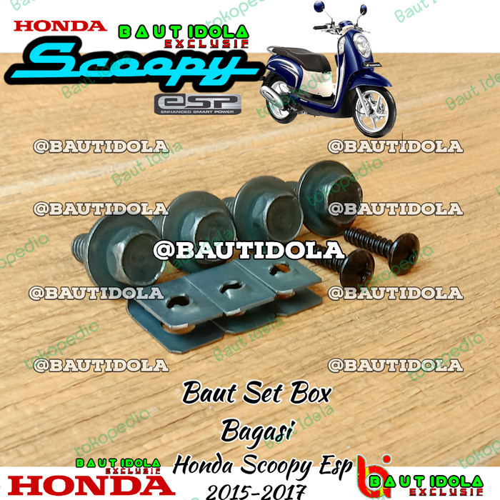 Baut Set Box Bagasi Honda Scoopy Esp 2015-2017