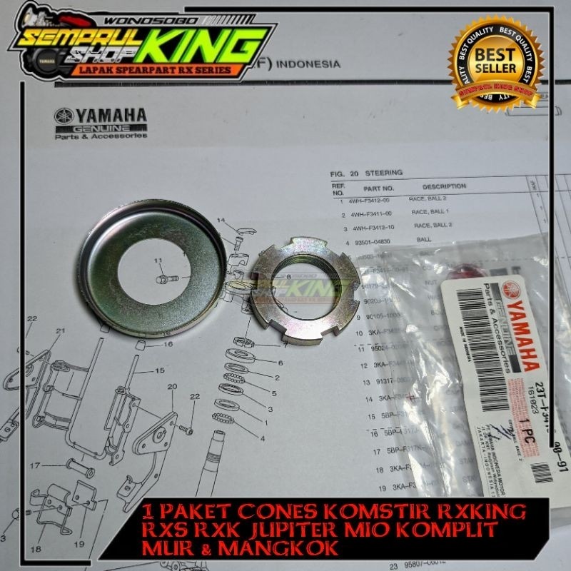 Mur dan ring Mangkok Komstir Segitiga RX KING Rxking Rxs Rxk