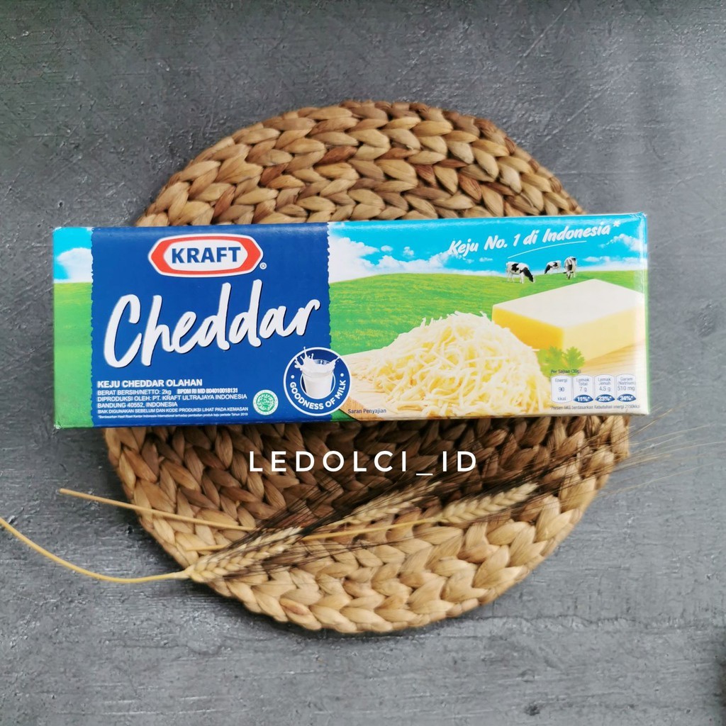 

KEJU KRAFT CHEDDAR 2 KG | CHEDDAR CHEESE 2 KG