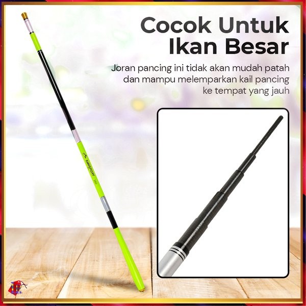 Joran Pancing Pole Tegek Carbon Fiber Fishing Rod
