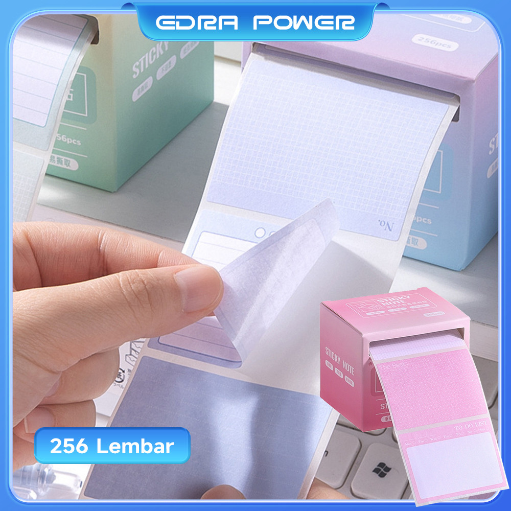 

256Pcs Creative Gradient Color Pull Out Sticky Notes Sticker Tampan Stiker Catatan Tempel Kesalahan Untuk Siswa