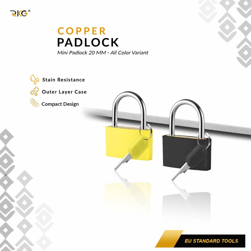 Gembok Koper Warna 23 Mm Travel Padlock