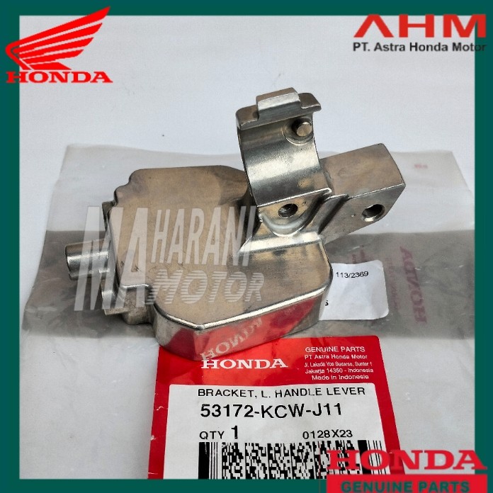 53172KCWJ11 Dudukan handel handle rem kiri Vario 110 karbu 125 fi techno ori AHM