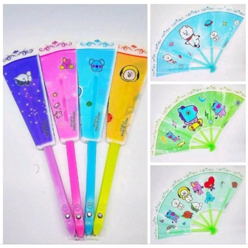 KIPAS LIPAT PLASTIK ANAK-ANAK/KIPAS LIPAT KARAKTER LUCU