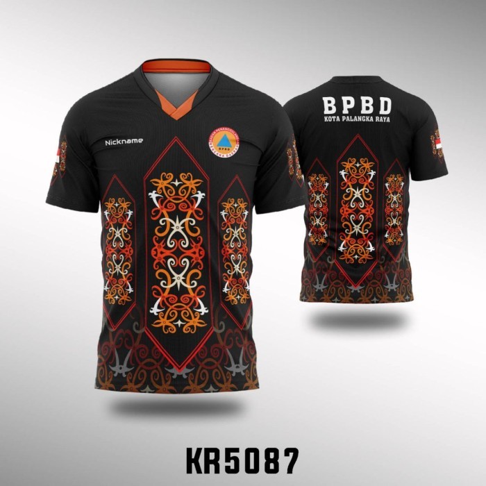 Kaos Jersey KR5087 - Jersey BPBD free custom nama daerah - XS