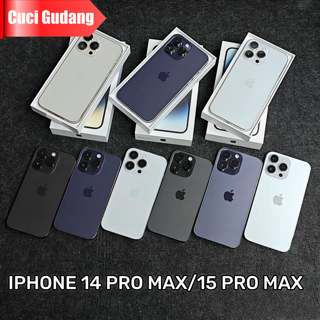 APPLE Iphone 15 Pro Max  Hp Murah Cuci Gudang 14 13 12 11 Pro Max 256GB SECOND ORIGINAL 99% BARU