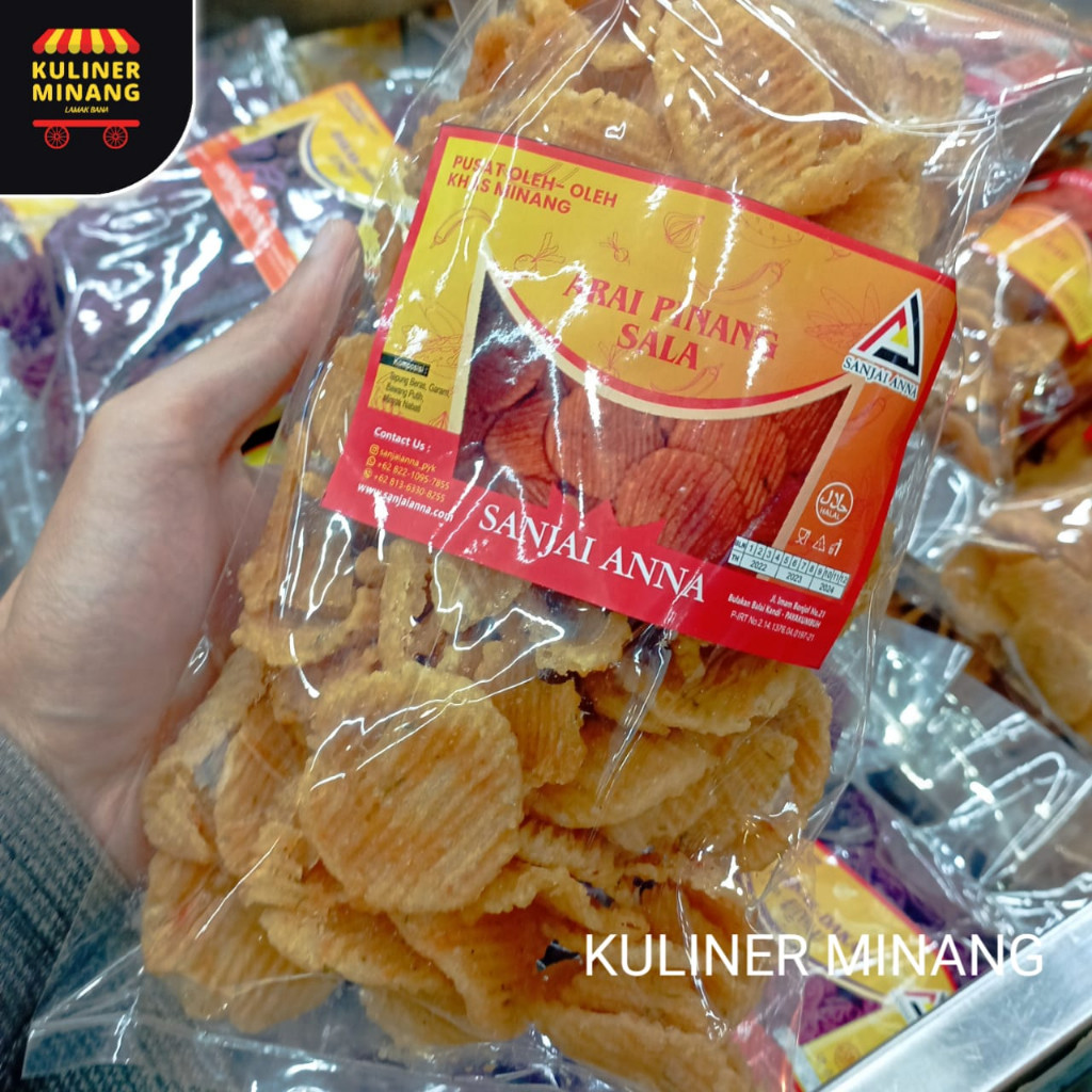 

Kuliner Minang Ladu Arai Pinang 250 gr Oleh-Oleh Asli Payakumbuh Kampung Cemilan Makanan Khas Padang Snack Jajanan Kabau Gurih Spicy Murah Renyah Resmi 100% Halal Original AX02