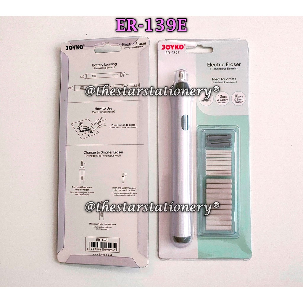 

(1 Set) GROSIR Penghapus Elektrik Joyko ER-139E / Electric Eraser Joyko ER-139E