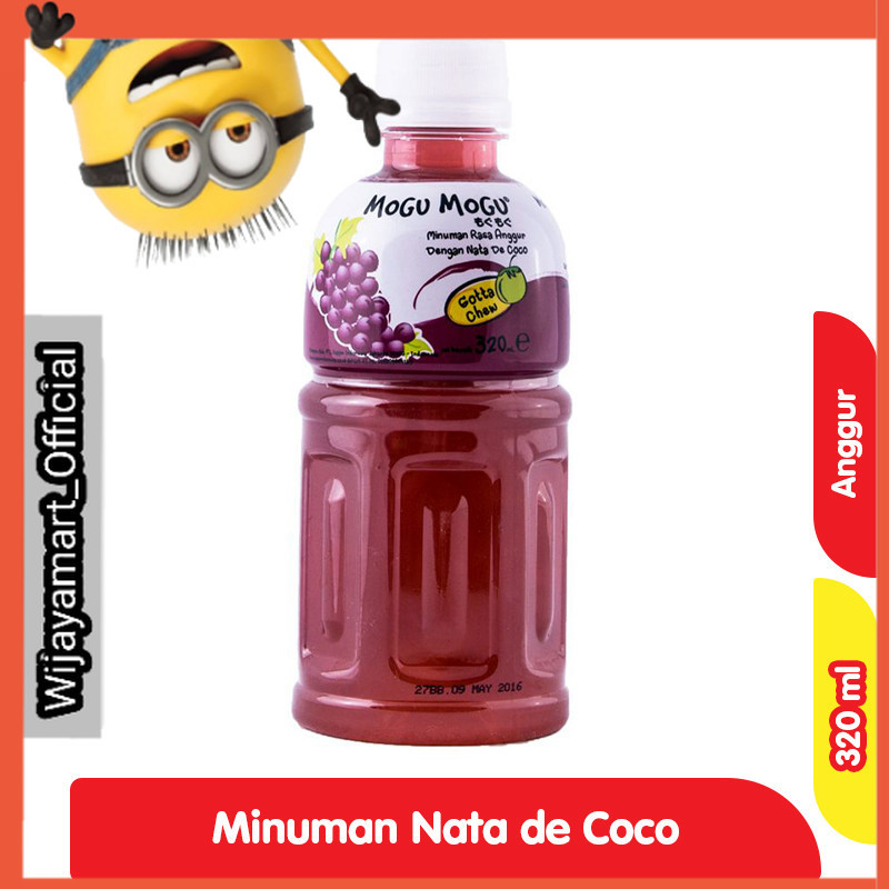 

Mogu Mogu Minuman Nata De Coco Rasa Anggur 320 ml