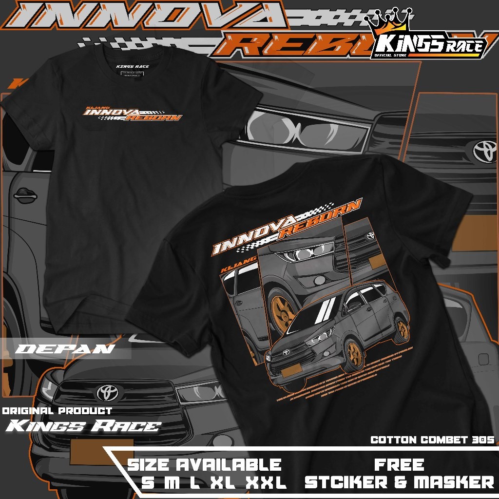 Kaos Innova Reborn Terbaru | Kaos Mobil Diesel | KINGRACE