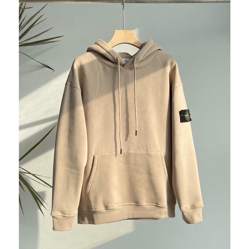 murah 9.9 Sweater hoodie polos pria / Jaket hoodie emblem bordir / Sweater hoodie stone island premi