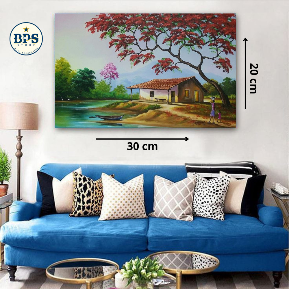 HIASAN DINDING PEMANDANGAN - POSTER KAYU PEMANDANGAN  - FOTO PEMANDANGAN - FOTO LUKISAN - DEKORASI R