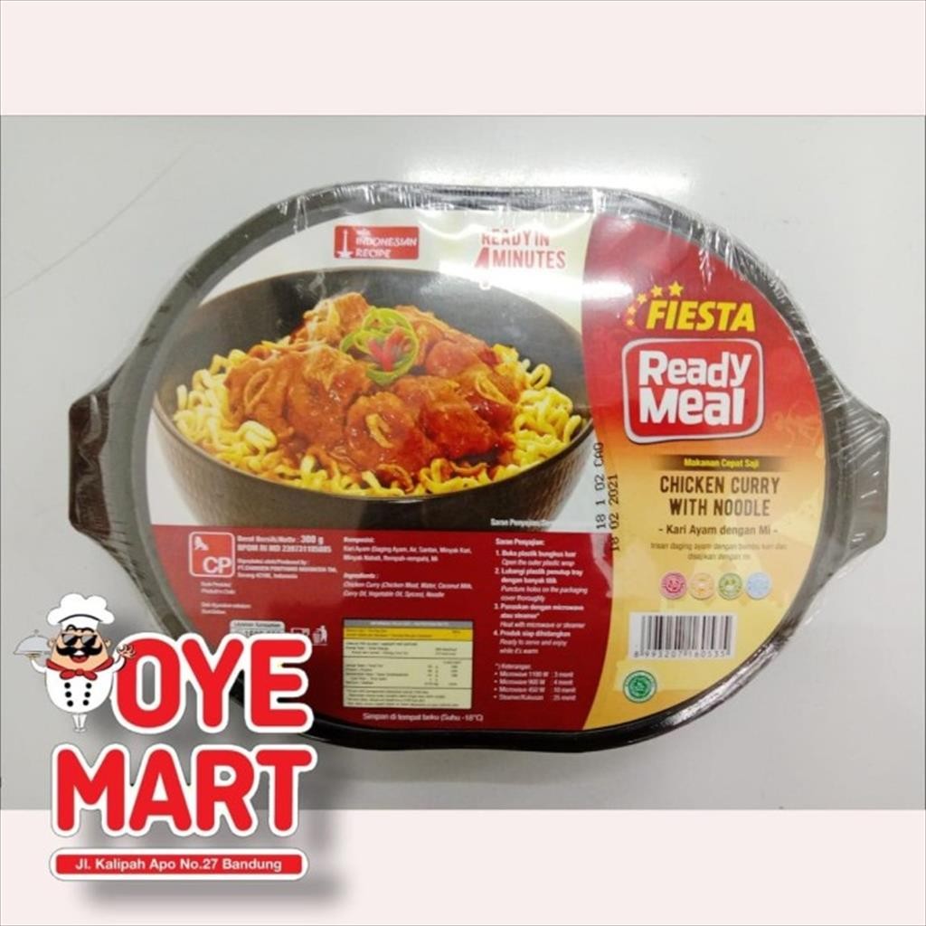 

FIESTA READY MEAL CHICKEN CURRY WITH NOODLES 320GR / MIE AYAM KARI