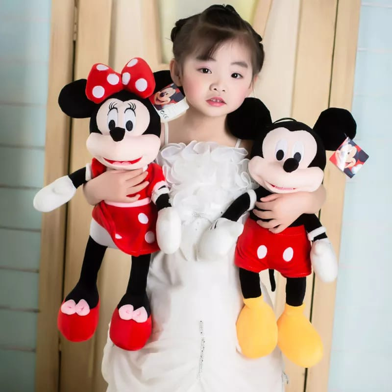 Boneka Mickey Minnie Mouse Ukuran Xl Bahan Plush Mainan Mewah Anak Boneka