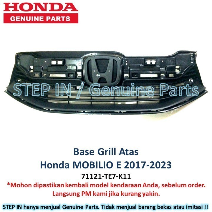 Base Grill Bemper Dudukan Honda Mobilio S E 2017 2018 2019 2020 2021 2022 2023 2024 Grille Radiator