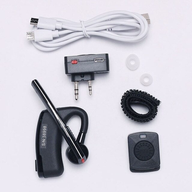 Handsfree Bluetooth HT Cina Baofeng Pofung WLN Earmic PTT Earpiece
