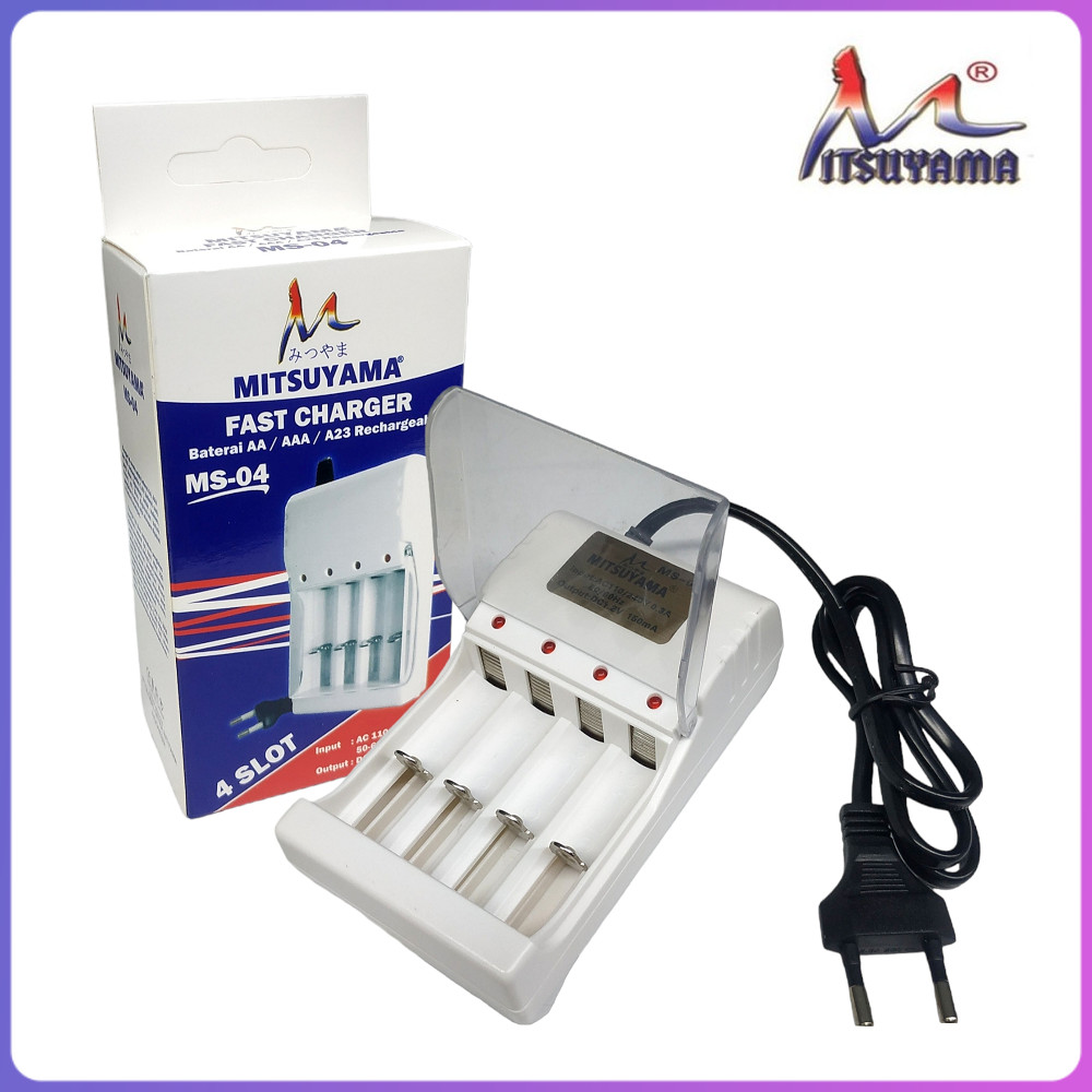 Charger Baterai AA / AAA 4 slot Mitsuyama MS-04
