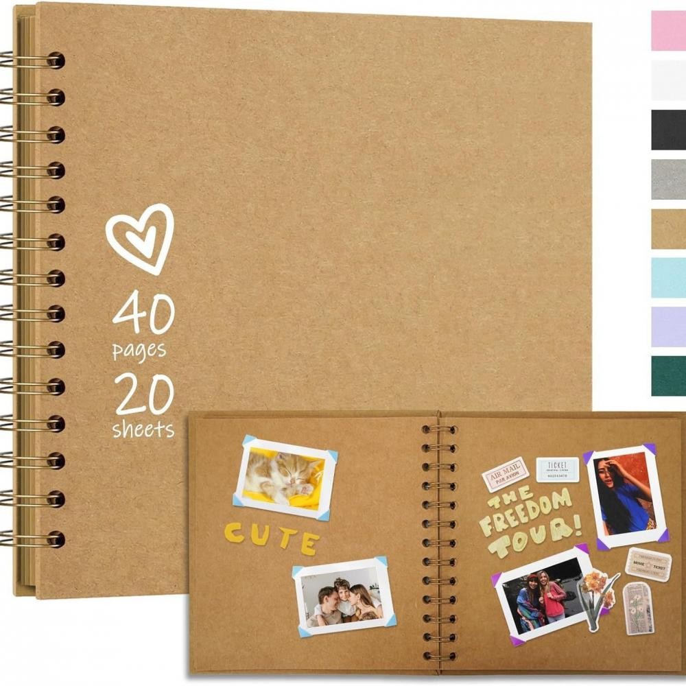 

New 40 Pages Diy Craft Album Scrapbooking Paper Picture Album for Wedding Anniversary Gifts Photo Albums Scrapbook