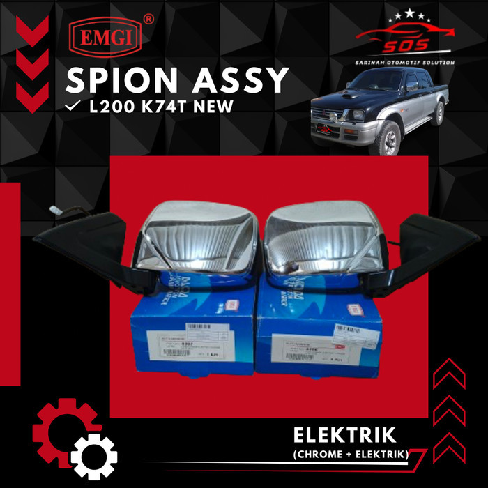 Spion L200 Strada K74T 2002 Elektrik Chrome EMGI TERIMA TUKAR TAMBAH