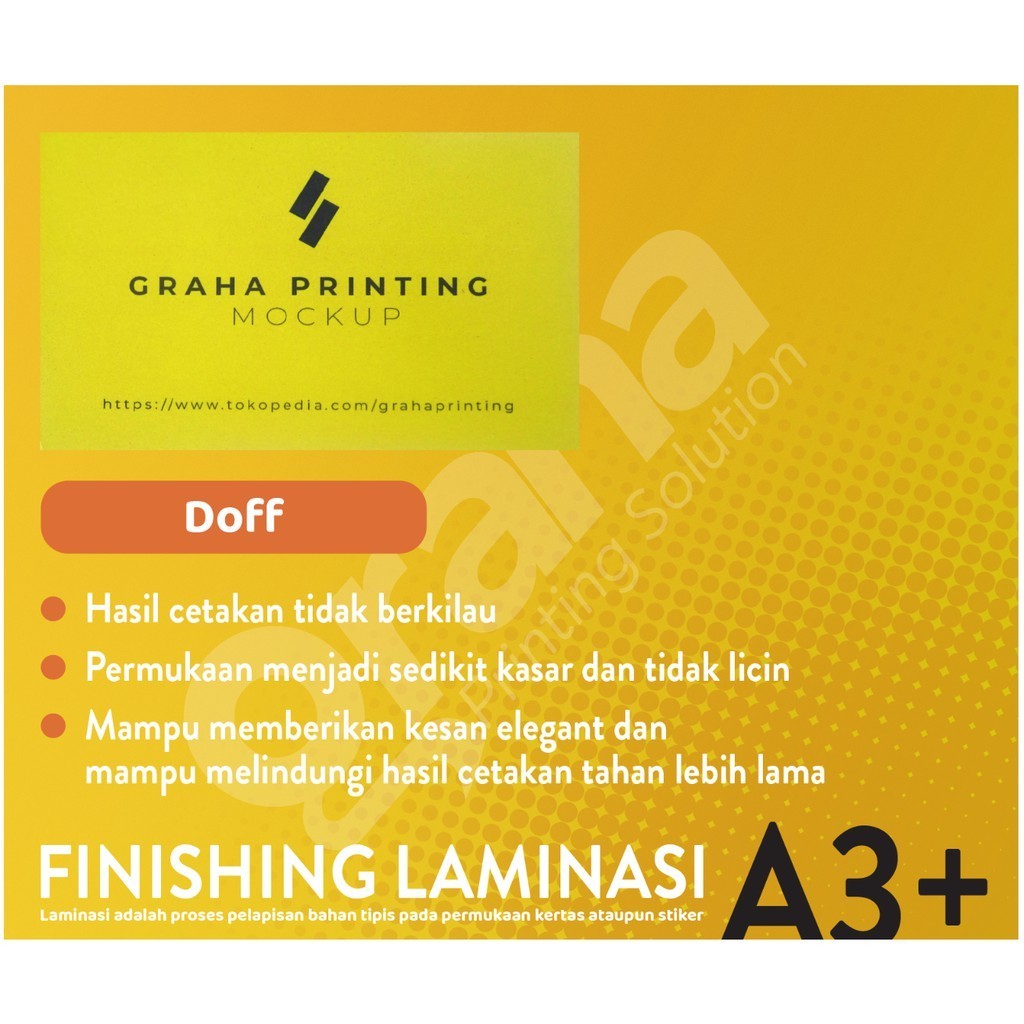 

Finishing Laminasi Glossy -Doff