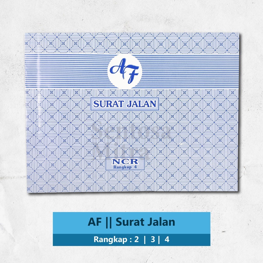

AF Buku Nota Surat Jalan 1/2 Folio NCR 2 , 3 , 4 ply / rangkap