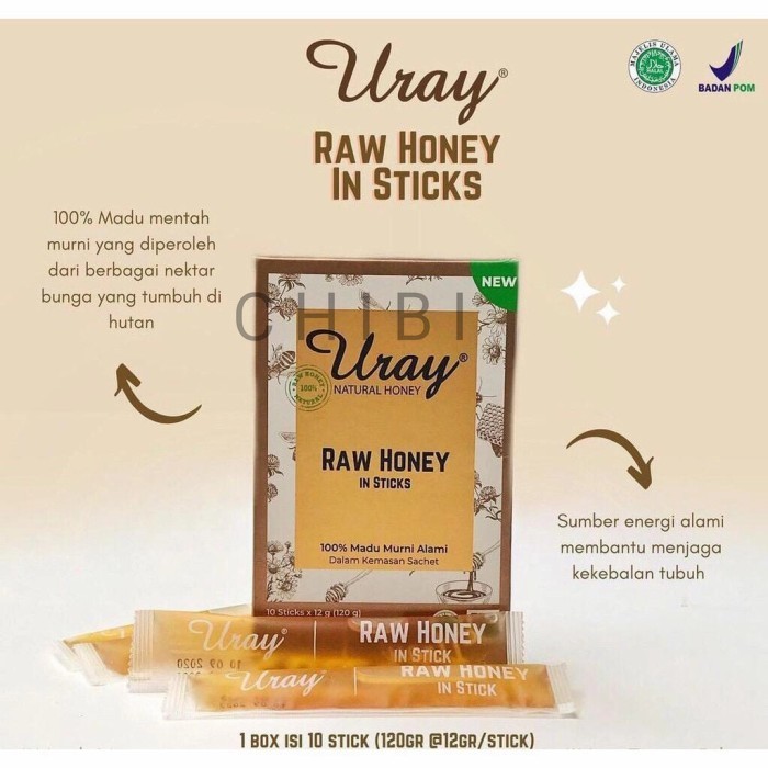 

nb Madu Uray Stick Sachet 10 stick x 12 gram Raw Honey