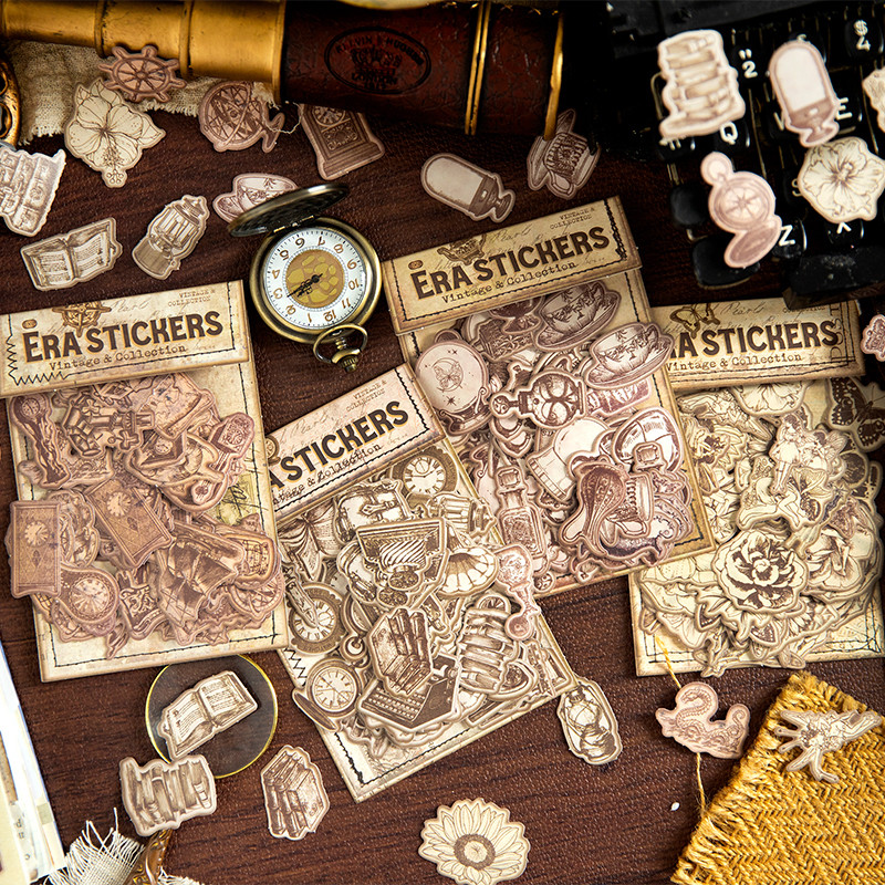 

JIAMEI 100pcs/lot Vintage Label Sticker Scrapbooking Supplies diary Planner Decorative Journal Craft Creative Stationery