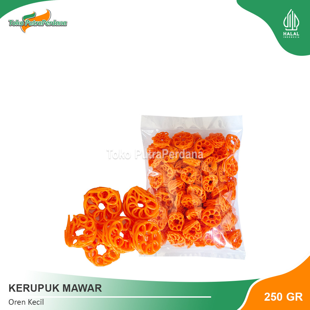 

KERUPUK MAWAR Oren kecil 250gr