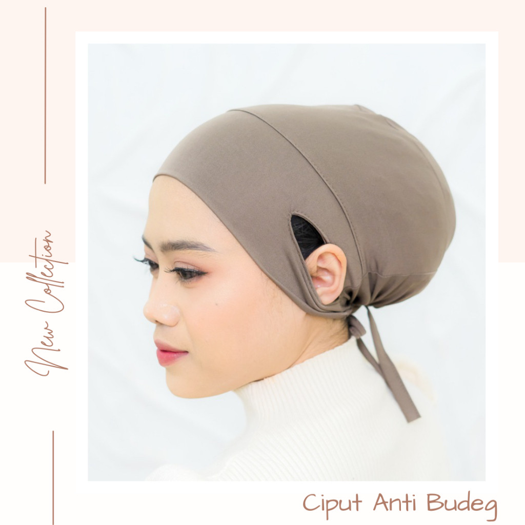 Ciput Hijab Anti Budeg Pusing Lubang Telinga Bahan Jersey Premium Daleman Kerudung