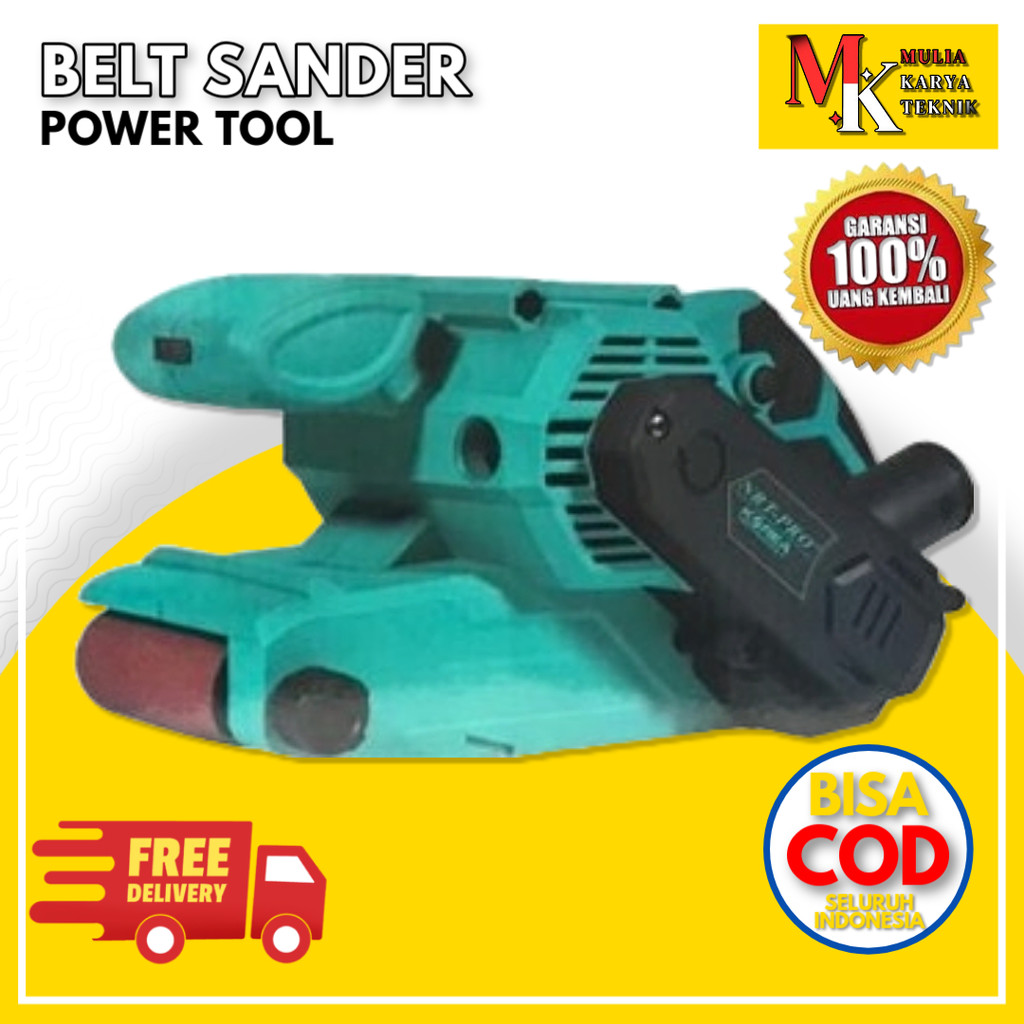 Nrt Pro Belt Sander Alat Mesin Amplas Ampelas Kayu Listrik 3533 Power Tool Tools Pertukangan Lengkap