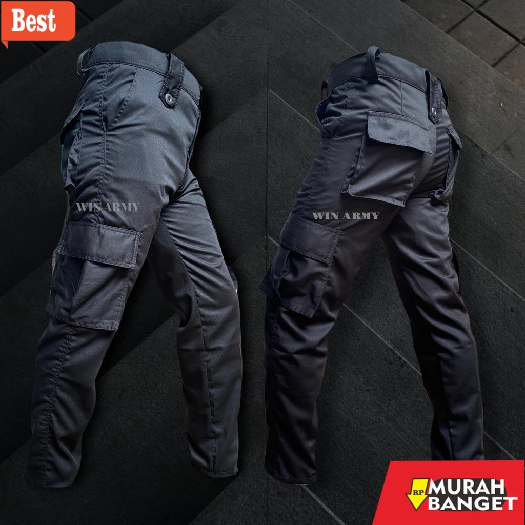 celana cargo panjang pria Celana PDL coklat untuk satpam security polri brimob Celana PDL panjang SM