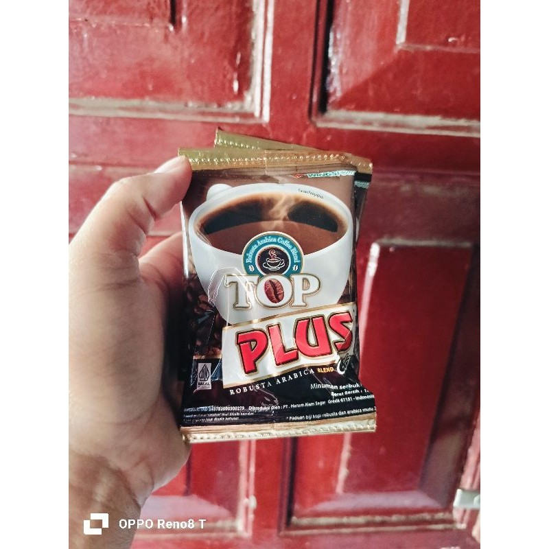 

Top Plus Kopi gula Sachet 1 Renceng isi 10 Bungkus CJS