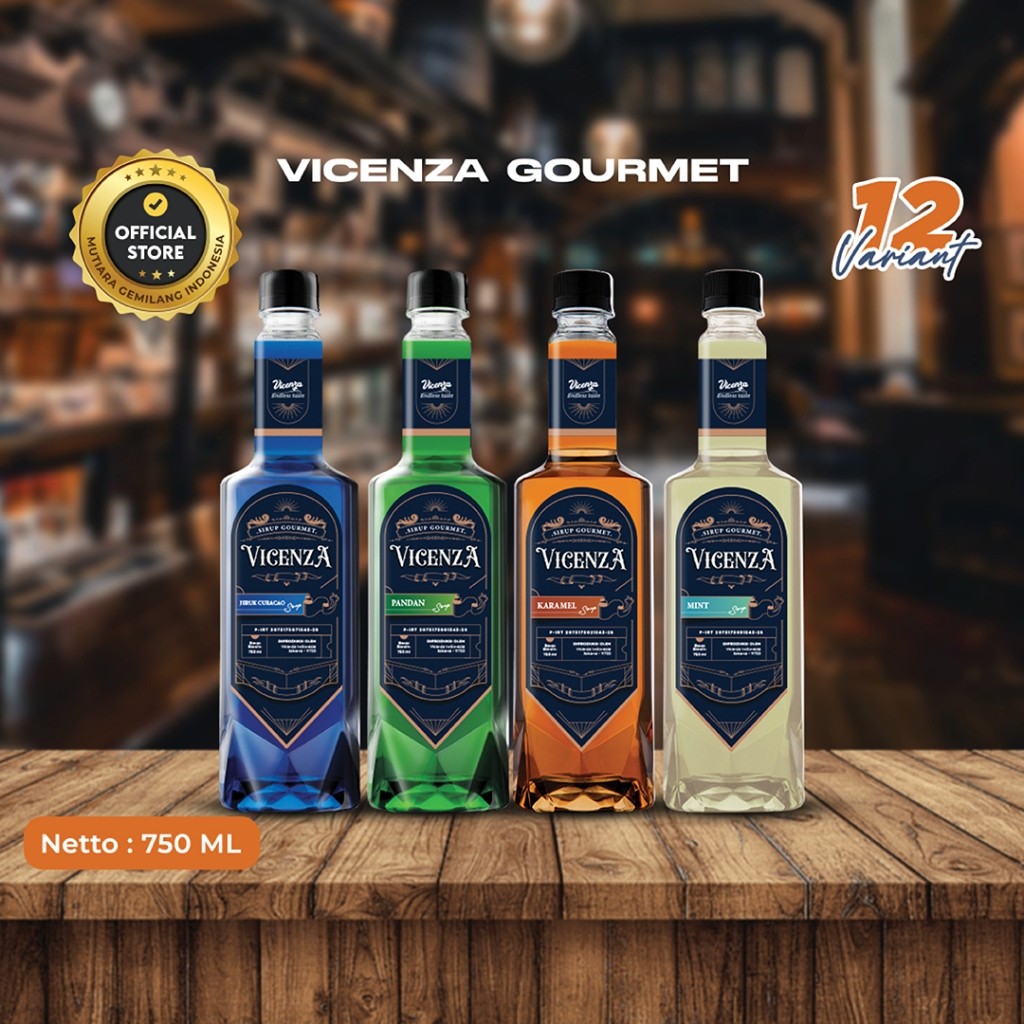 

Vicenza Gourmet Syrup, Sirup Import Minuman Taiwan 750ml 111