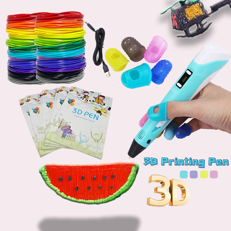 

3D Pen for Children 3D Drawing Printing Pen with LCD Screen Compatible PLA Filament Toys for Kids Christmas Birthday Gift 3D DIY