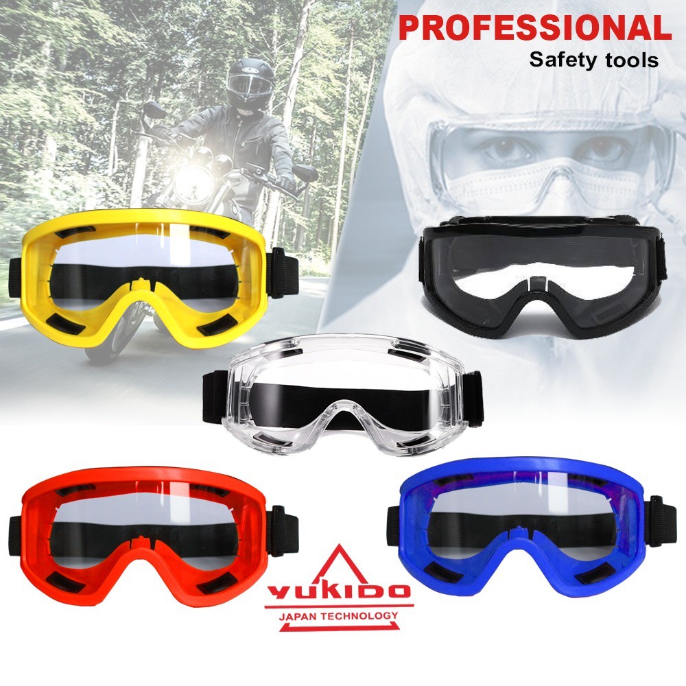 PROMO Kacamata Goggles Ski Tactical Helm Motor Pelindung Mata Lensa Wide UV Cross Trail Downhill Air