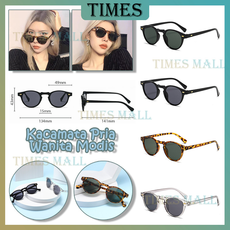 Kaca Mata Retro Korea Sunglasses/Pria /Wanita Sunglasses/Bulat Kecil Vintage Punk Sunglasses Kualita