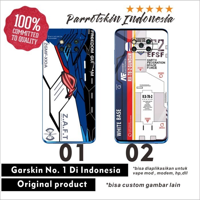 Garskin Skin realme 5 6 7 8 9 9i gt gt neo GUNDAM ROG Style case by Urbanite store