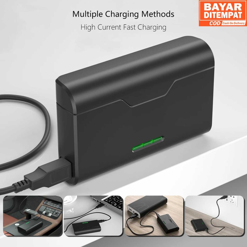 ( 16 COD ) Taffware Charger Baterai Kamera NP-BX1 3 Slot for Sony Cybershot HDR - TFBX1