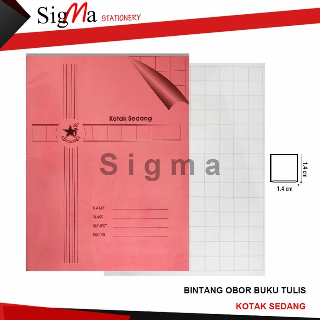 

Buku Tulis Kotak Besar Mandarin / Kotak Sedang / Kotak Kecil / Garis 5 / Garis 3 / Matematika (Pcs)