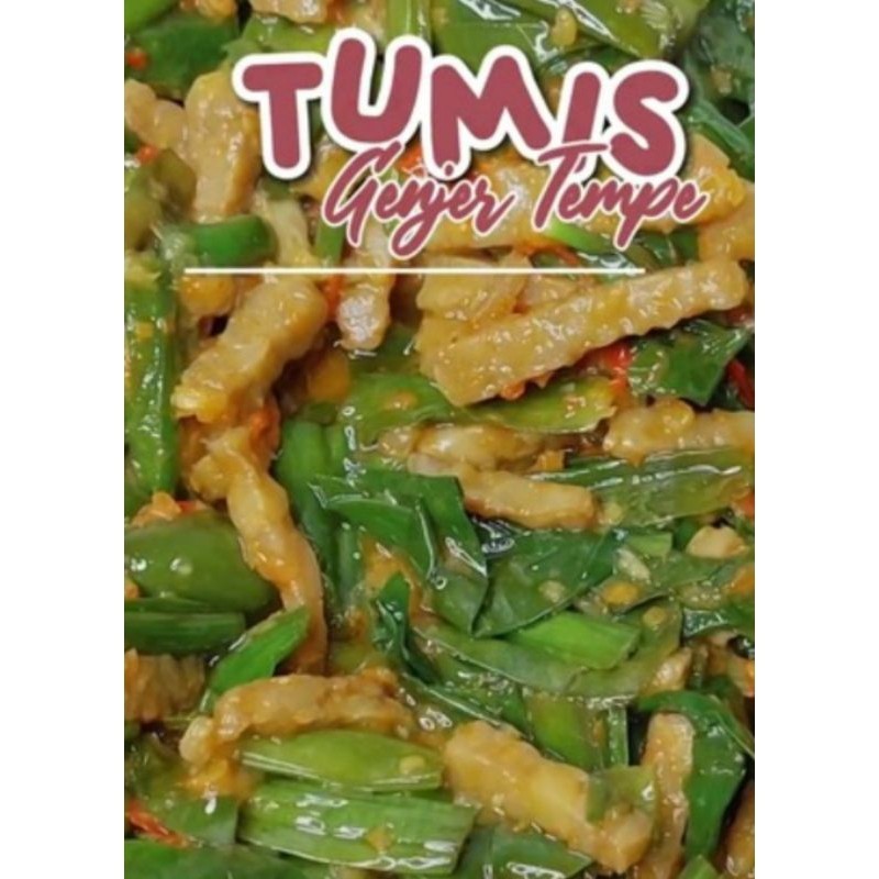 

MAKAN MENU RUMAHAN "TUMIS DAUN GENJER TEMPE" (PORSI FAMILY 2-3x MAKAN)