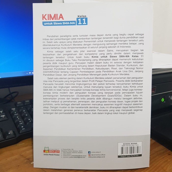 

BUKU KIMIA UNTUK SISWA SMA/MA KELAS 11 KUR. MERDEKA - YRAMA WIDYA