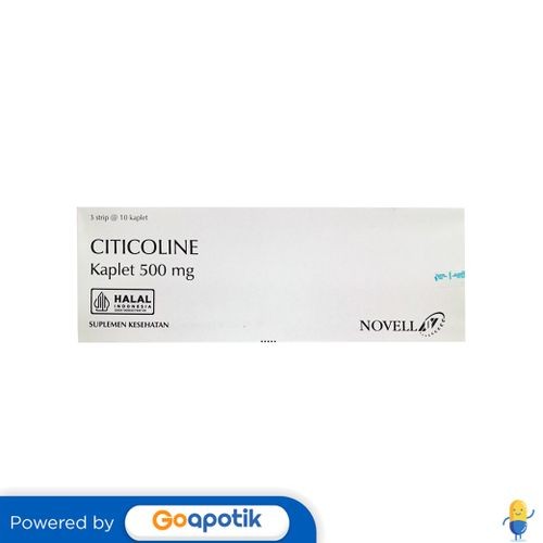 Citicoline Novell 500 Mg Box 30 Kaplet