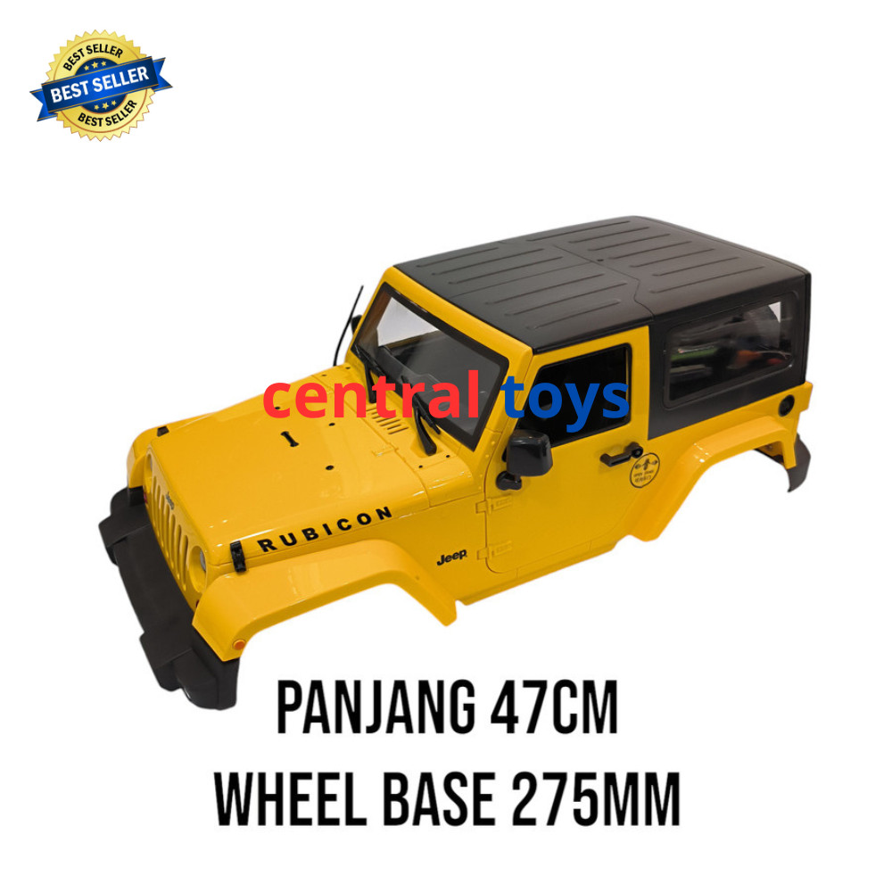 hard plastic body shell rc 1/10 RUBICON JEEP 275mm WB axial SCX10 D90