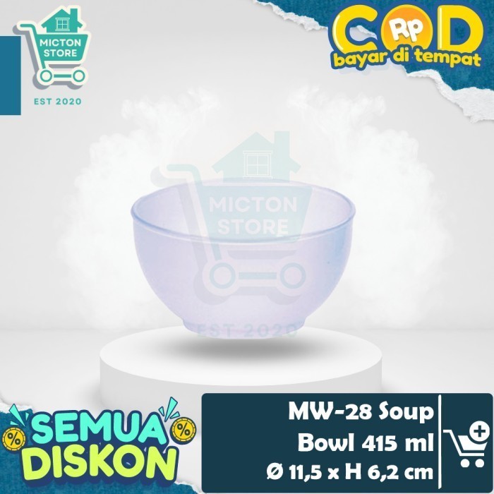 BEZTON Lion Star MW-28 Soup Bowl 415 ml Mangkok Makan Mangkuk Sup Gelas Es Buah Salad Es Krim Scoop 