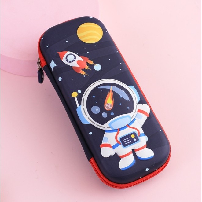 

BEST-Promo Tempat Pensil Kotak pensil 3D Timbul Hardcase Pencil Case Box Hardtop - Astro Bulan BT