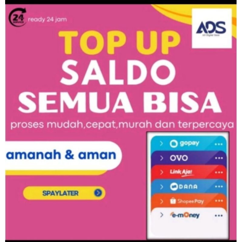 

ISI PULSA SEMUA OPERATOR/TOPUP/SALLDO AMANAH kejpro